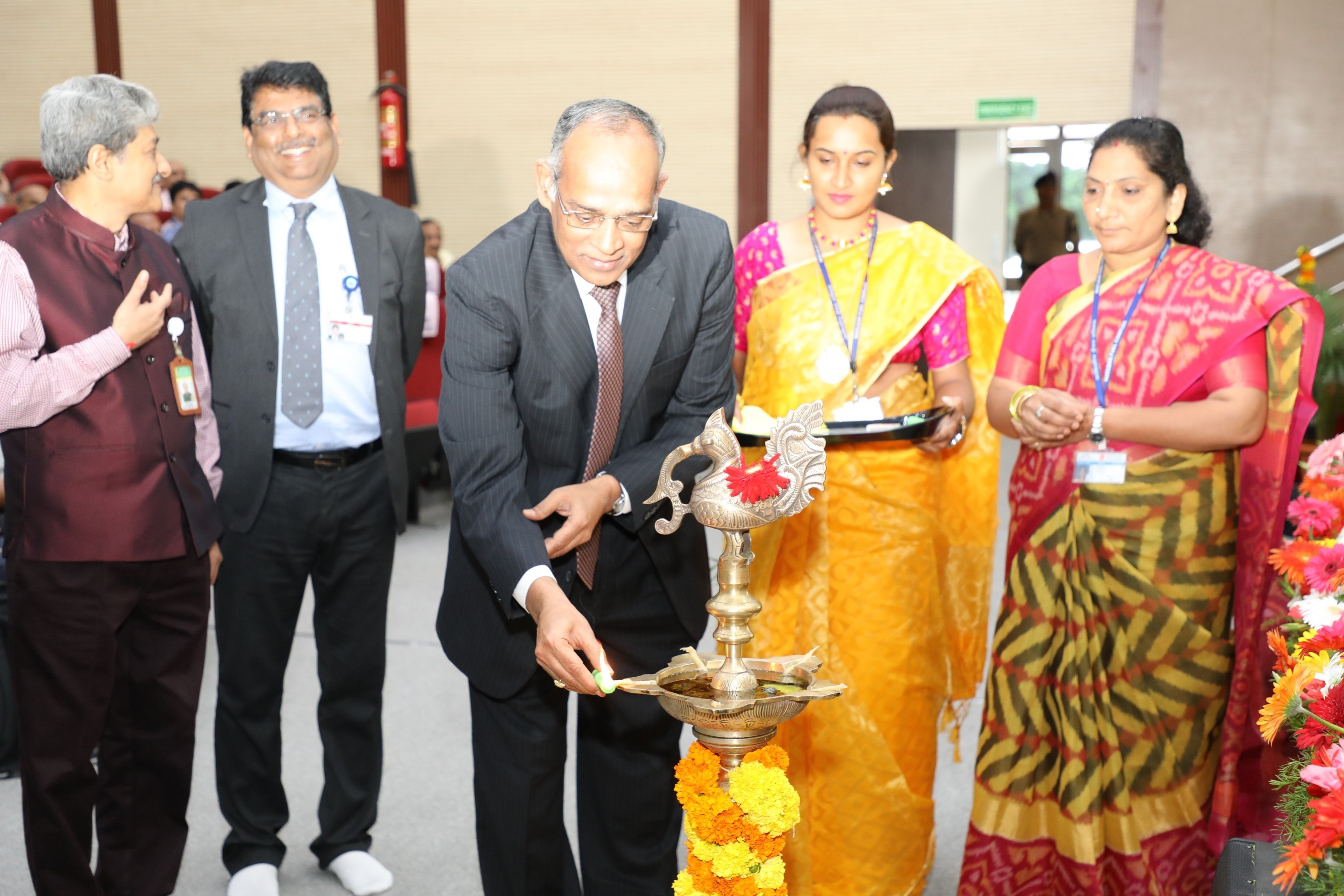 Lighting of lamp by Chairman, AERB