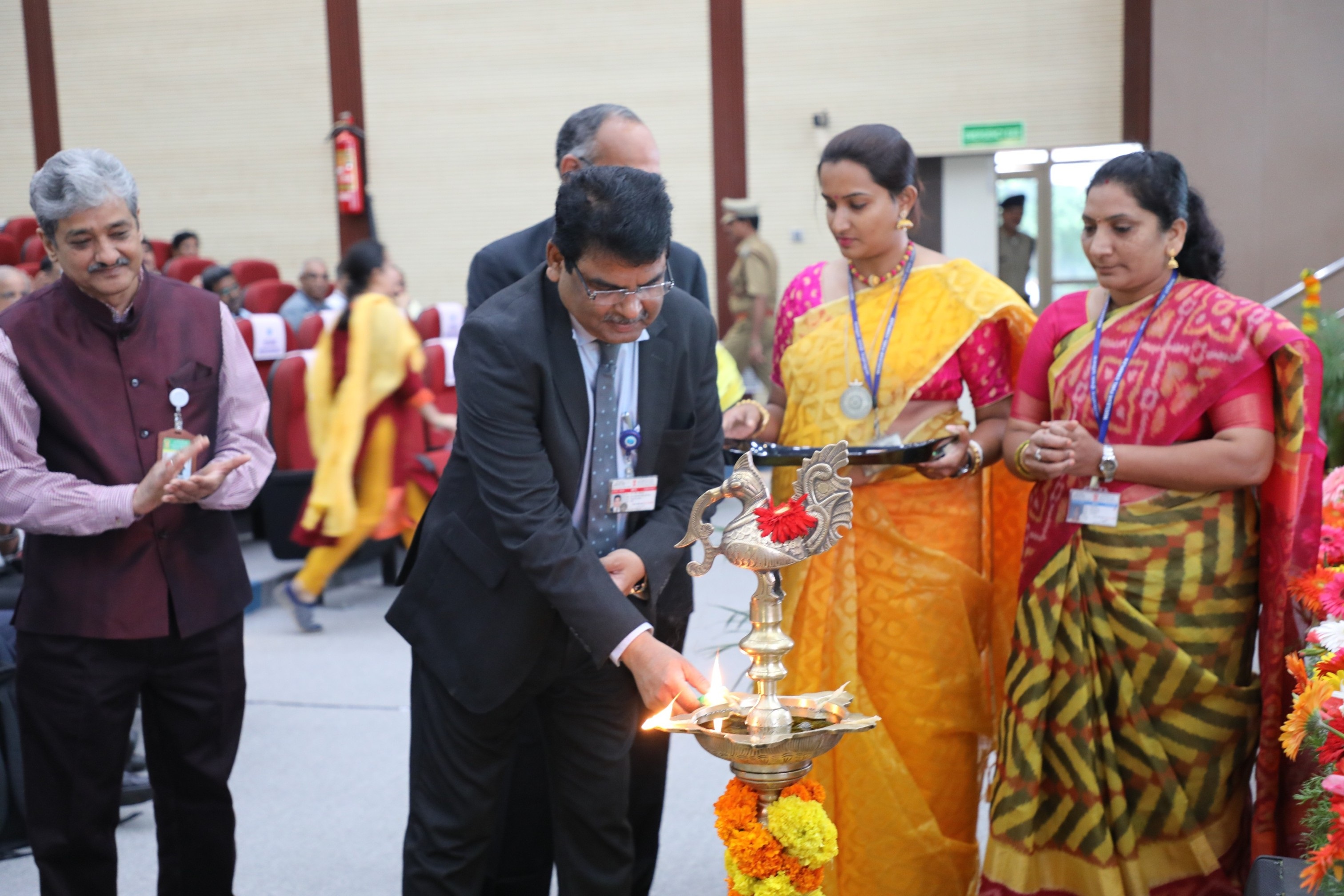 Lighting of lamp by Chairman & Chief Executive, NFC