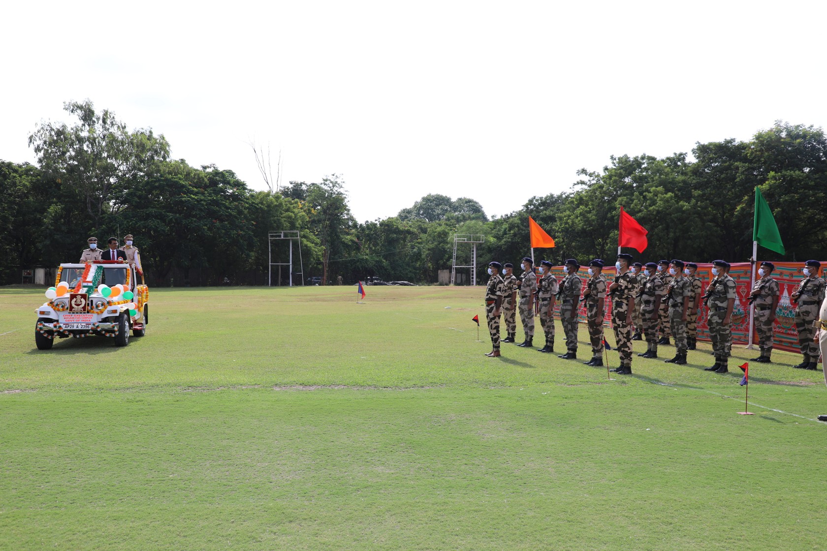 Parade Inspection by Dr. Dinesh Srivastava, CE, NFC.
