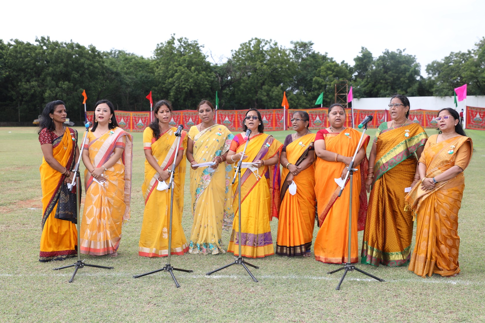 Patriotic song by AECS Teachers.