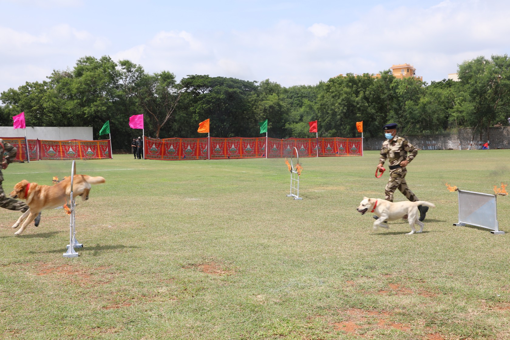 show by CISF Dog Squad.