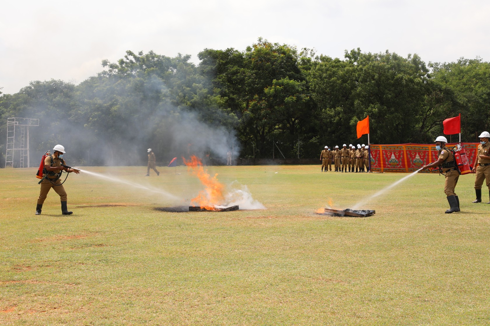 Demonstration by Fire Services, NFC.