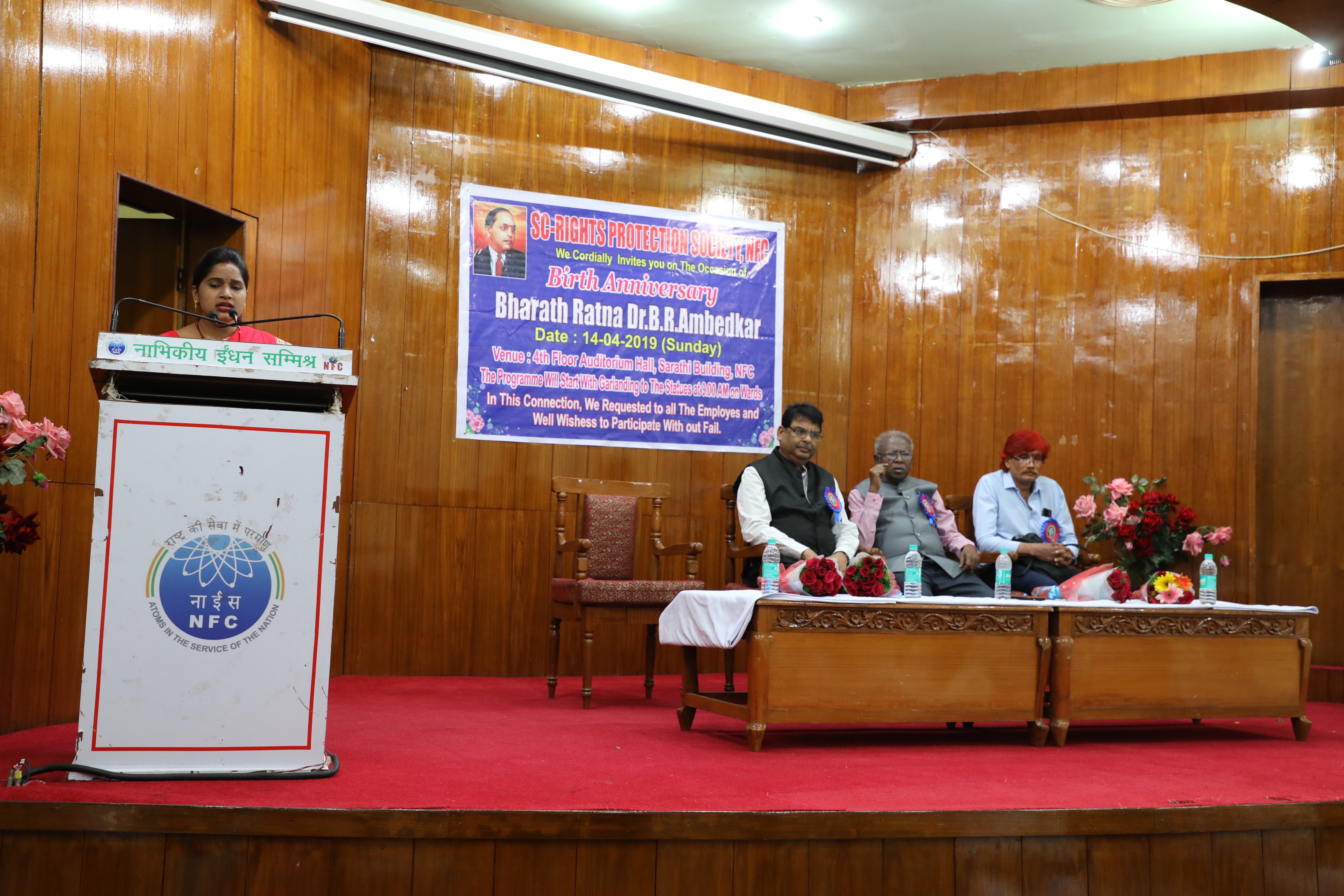 Dignitaries on the dais