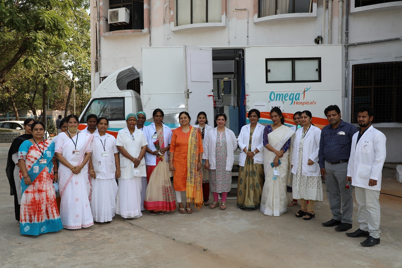Women employees, Medical officers from NFC & Omega Hospital Doctors & Staff
