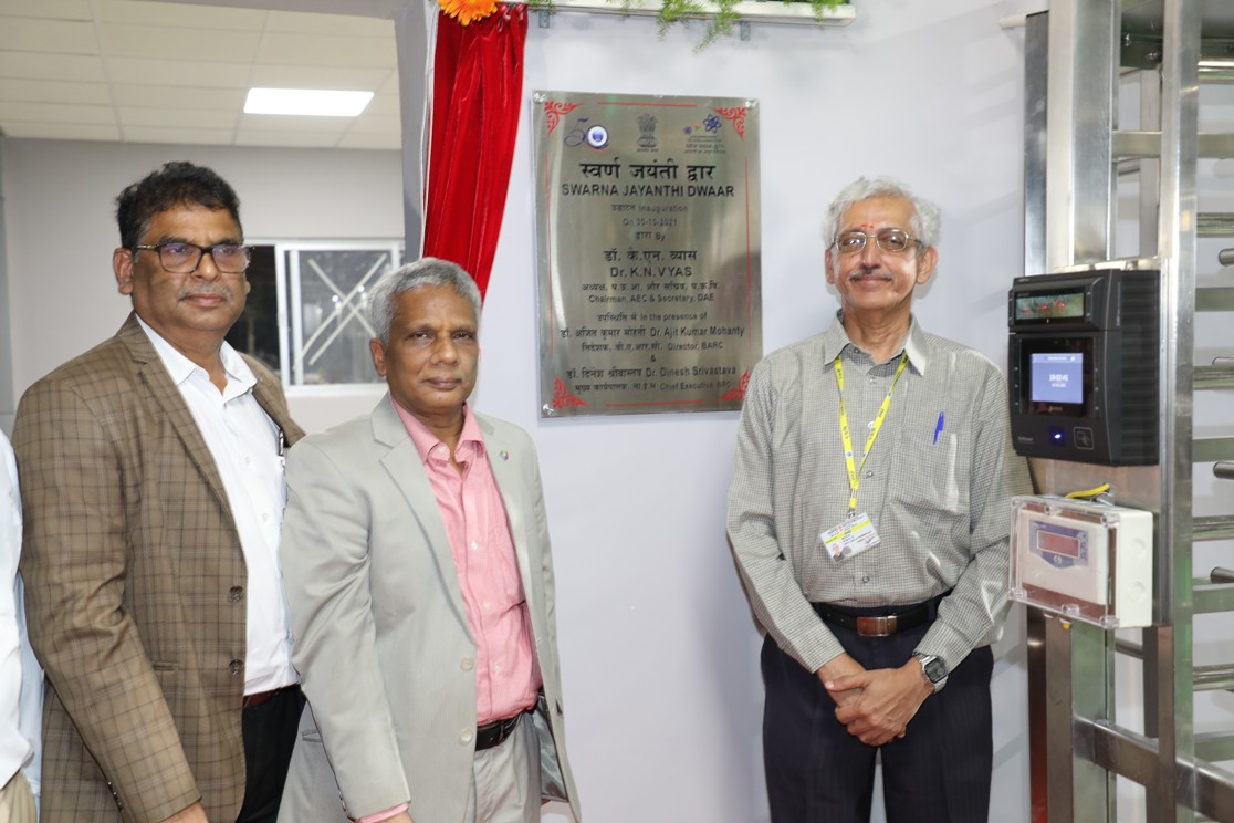 Inauguration of Swarna Jayanti Dwaar by Shri KN Vyas, Chairman, AEC & Secretary, DAE.