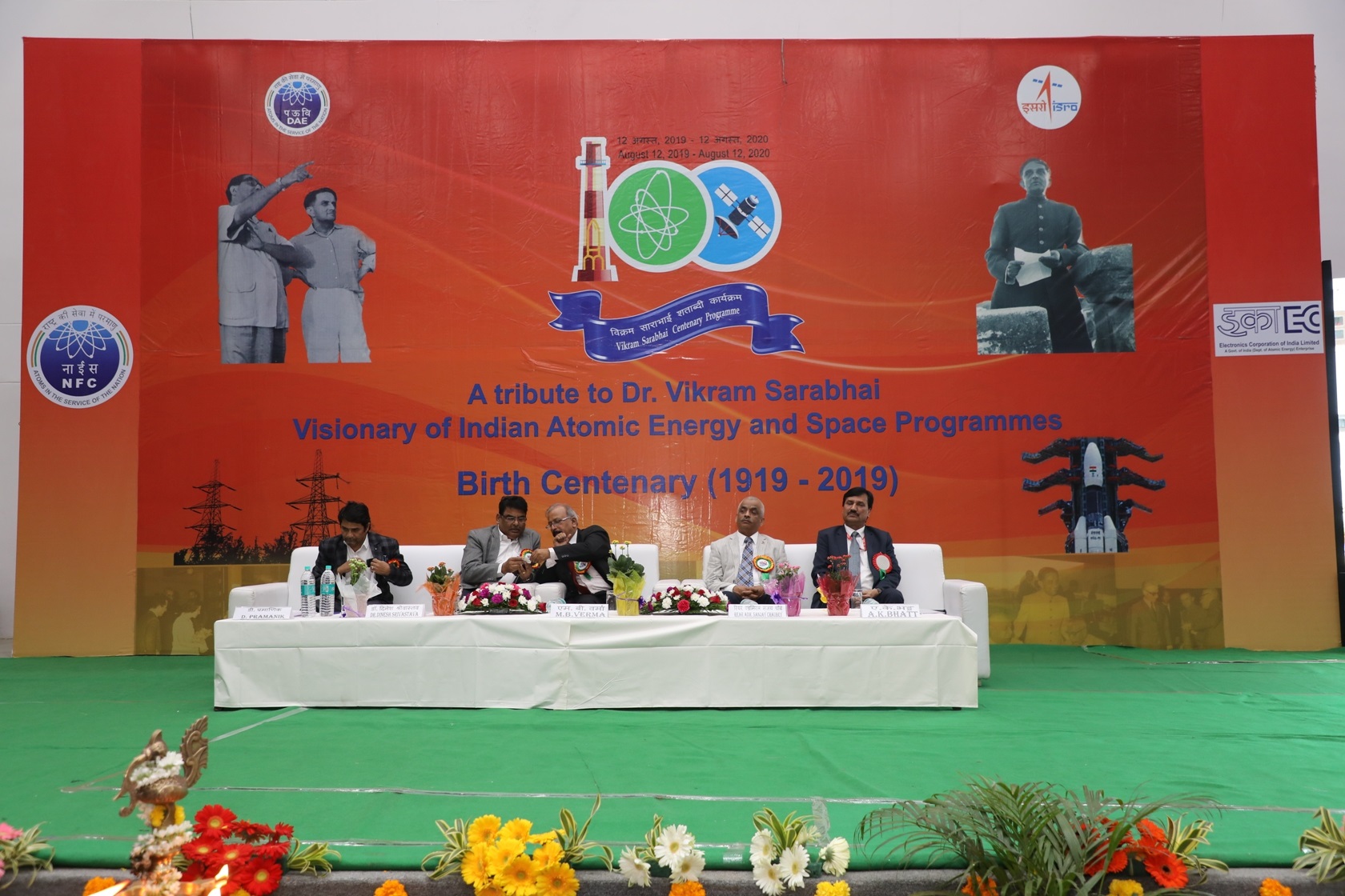 Dignitaries on the dais