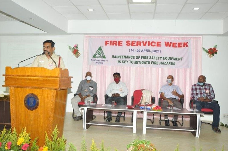 Speech on importance of fire safety by Chief guest.