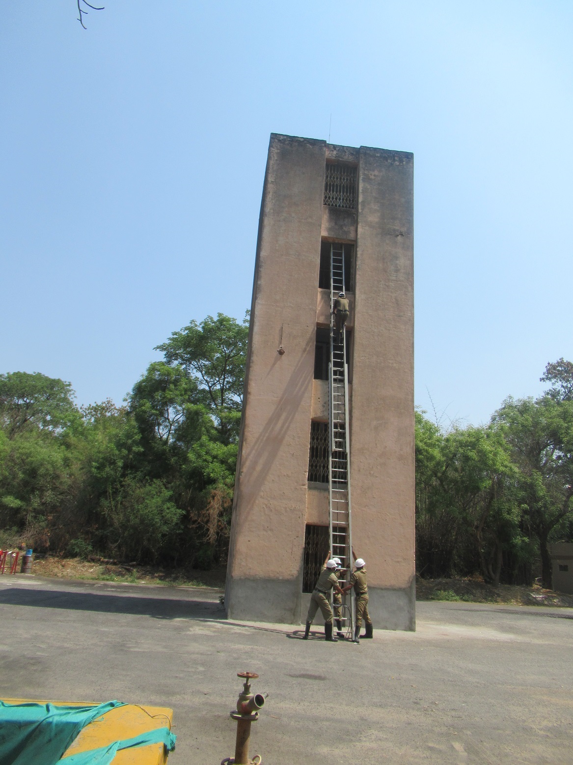 Competition of rescue from high rise building by Fire service Personnel during National Fire Service Week.