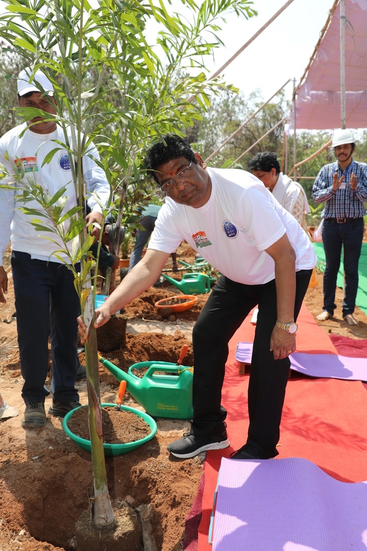 Tree plantation at ATMF Site.
