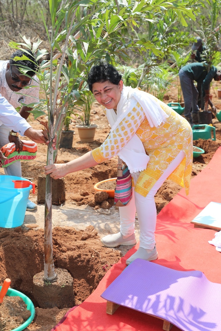 Tree plantation at ATMF Site.