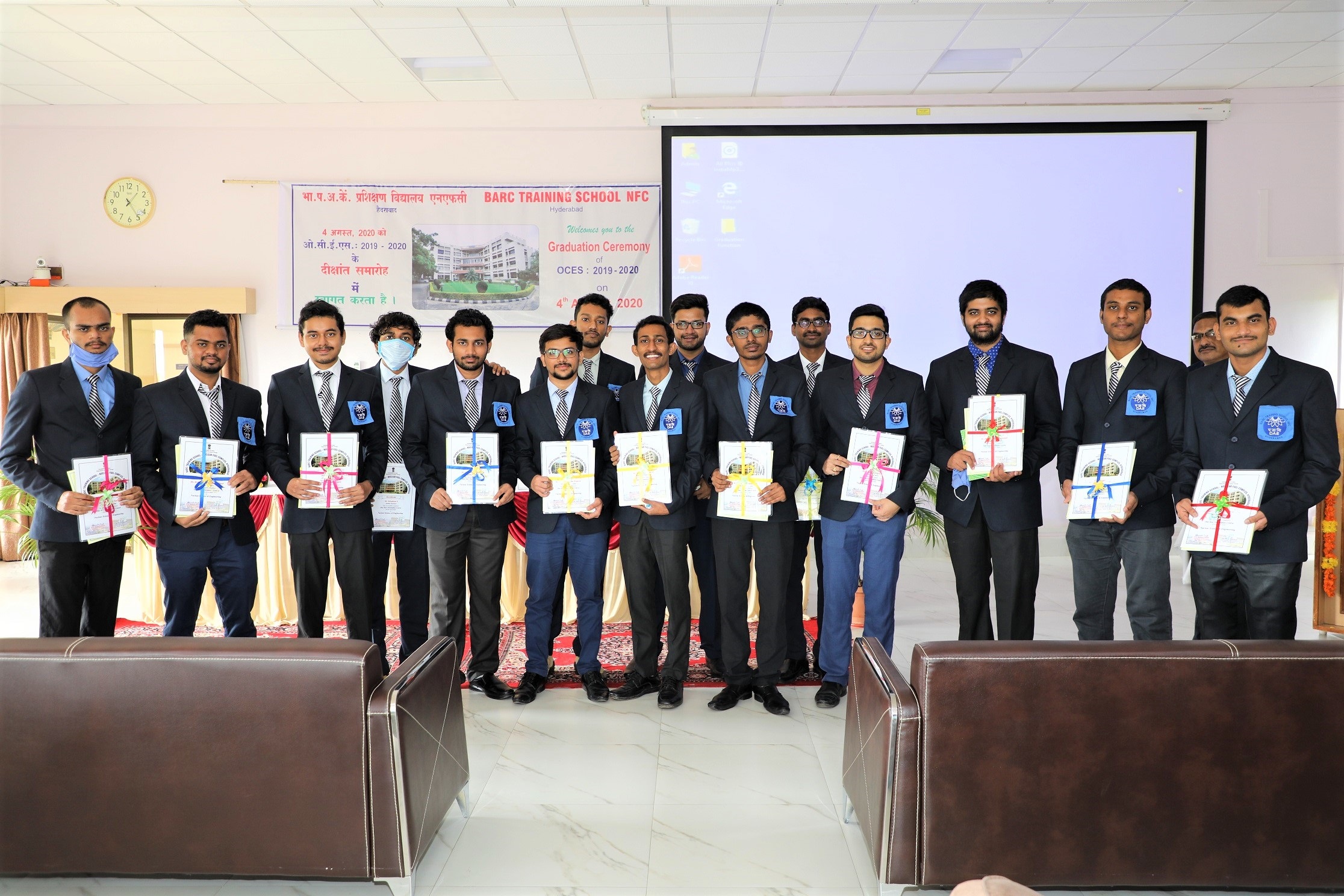 Group Photo of the TSOs proudly displaying their Certificates.