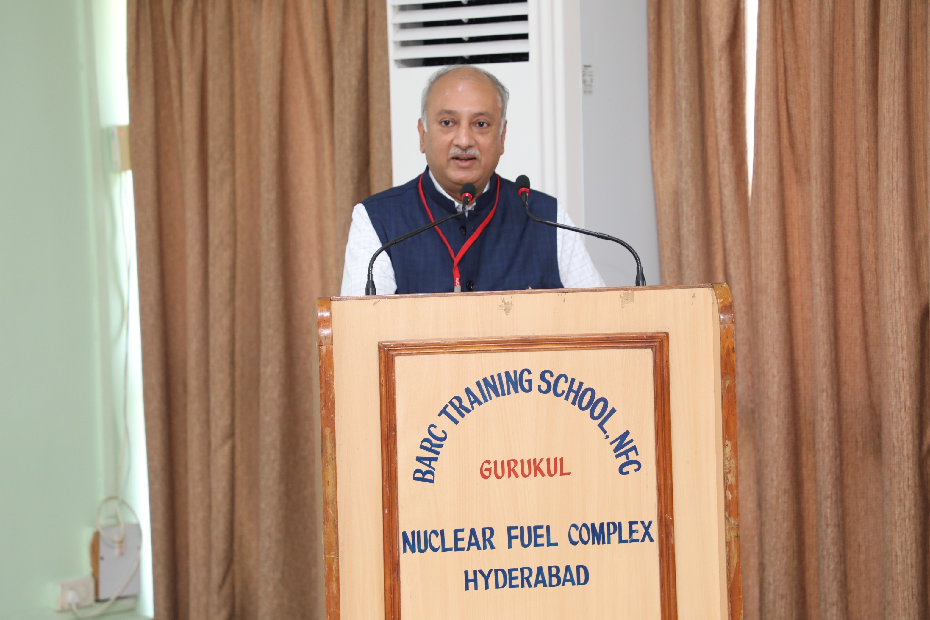 Chief Guest Dr B Venkataraman, Director IGCAR & CMD Incharge BHAVINI addressing the gathering.