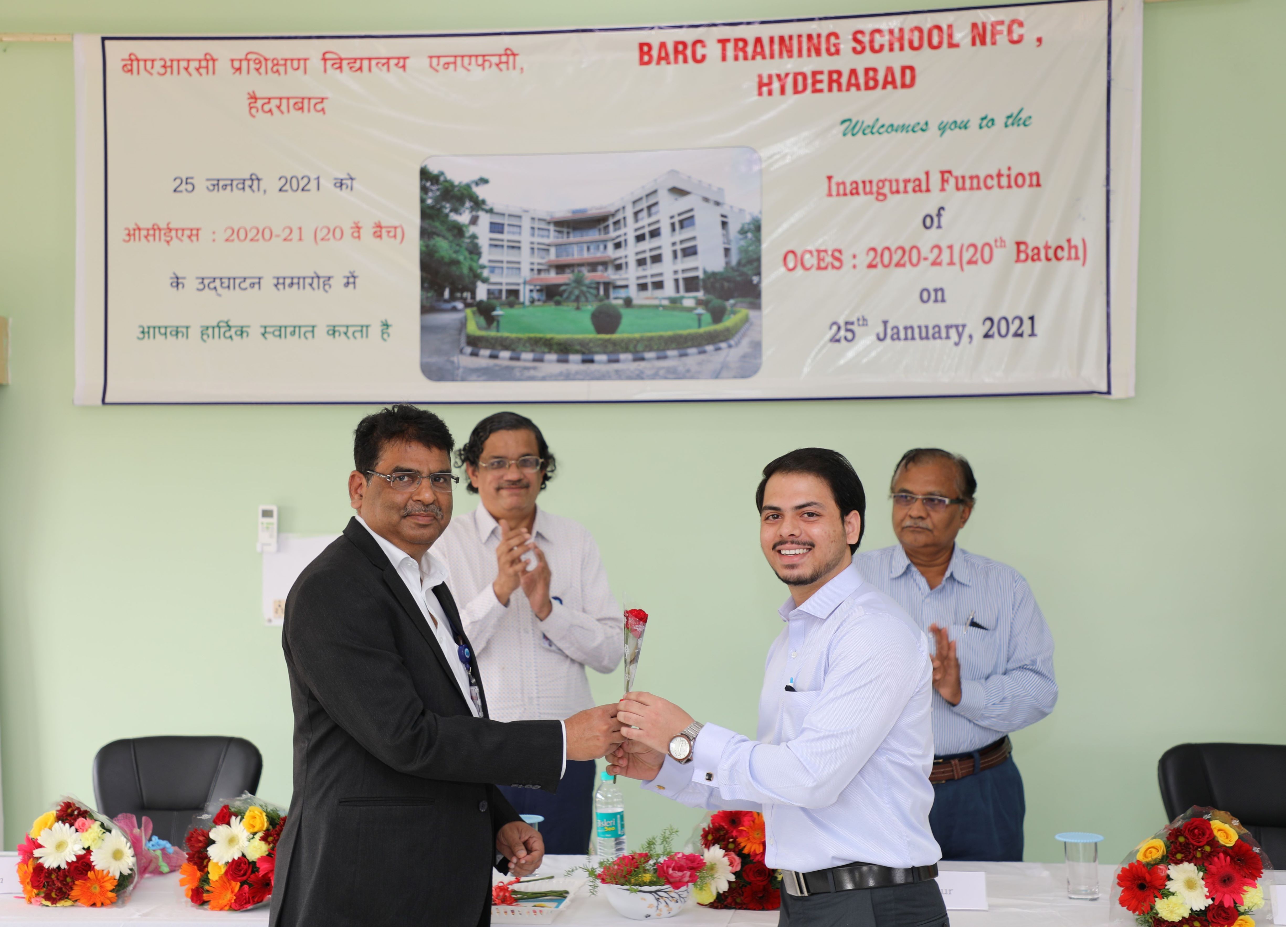 Chairman & CE of NFC welcoming a fresh TSO.