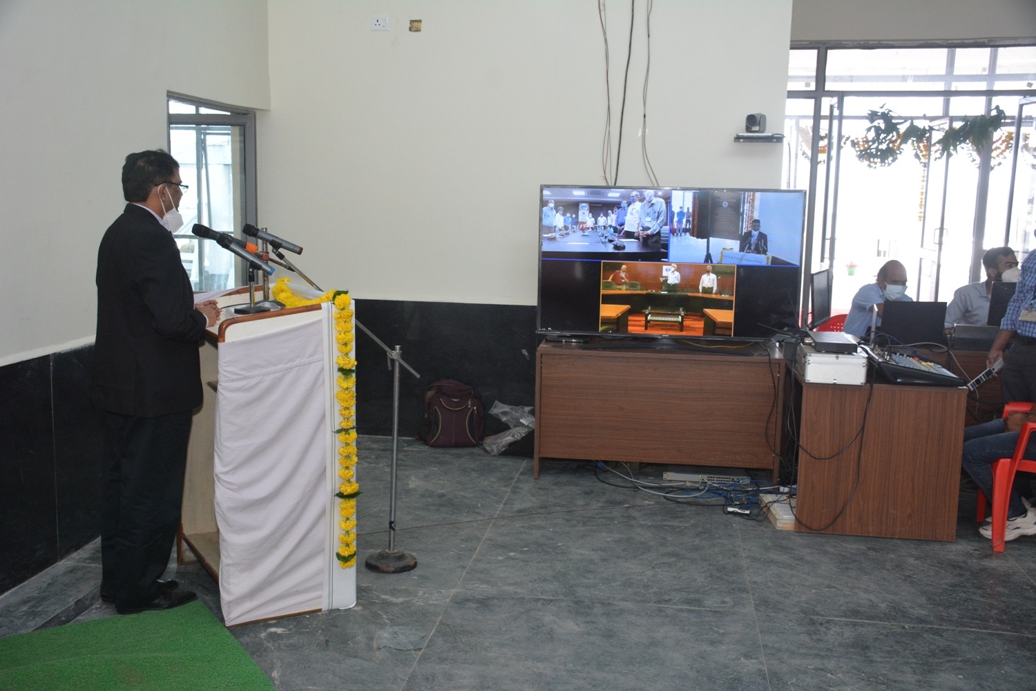 Inauguration through video conference 