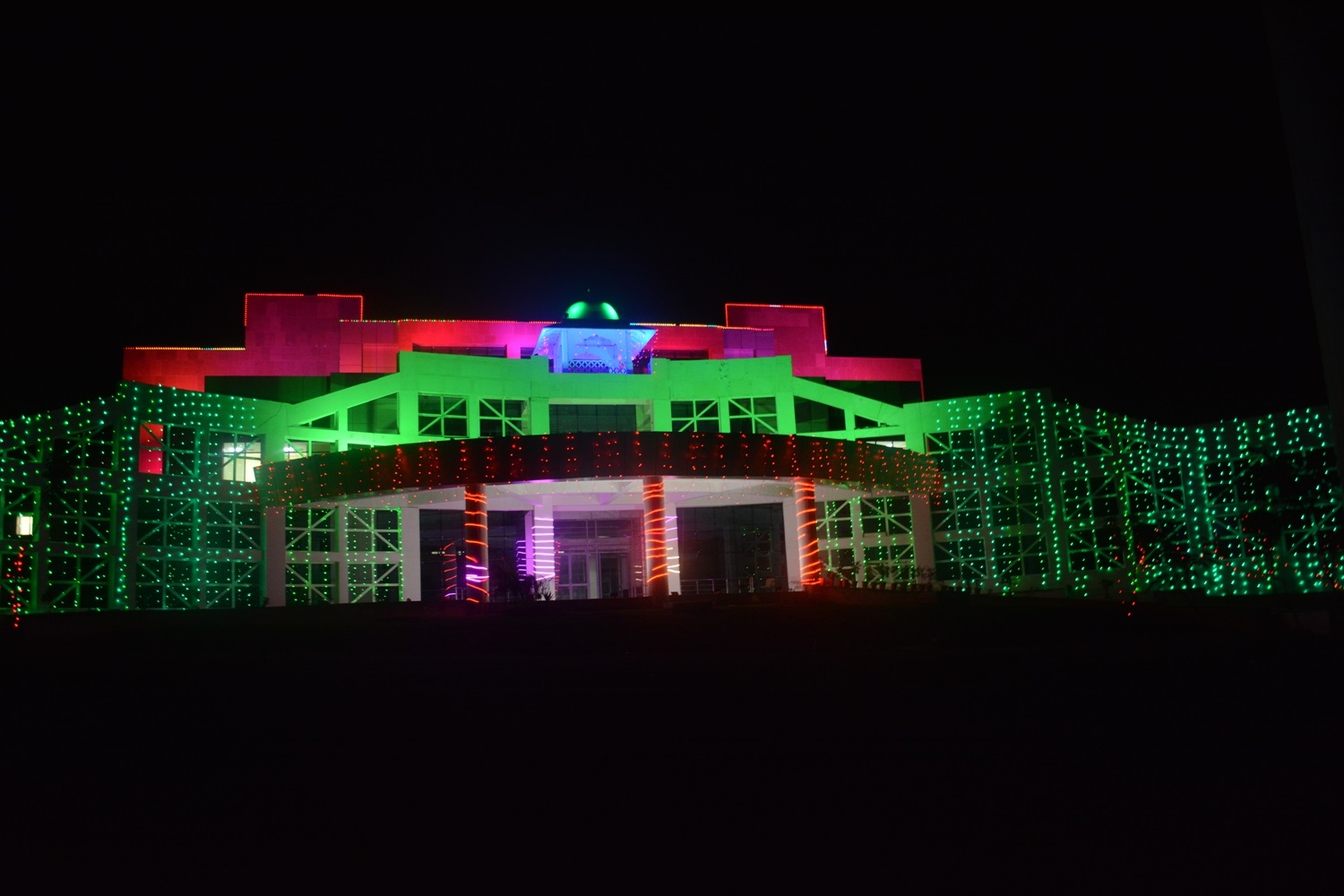 Night view of Administration Building – NFC Kota.