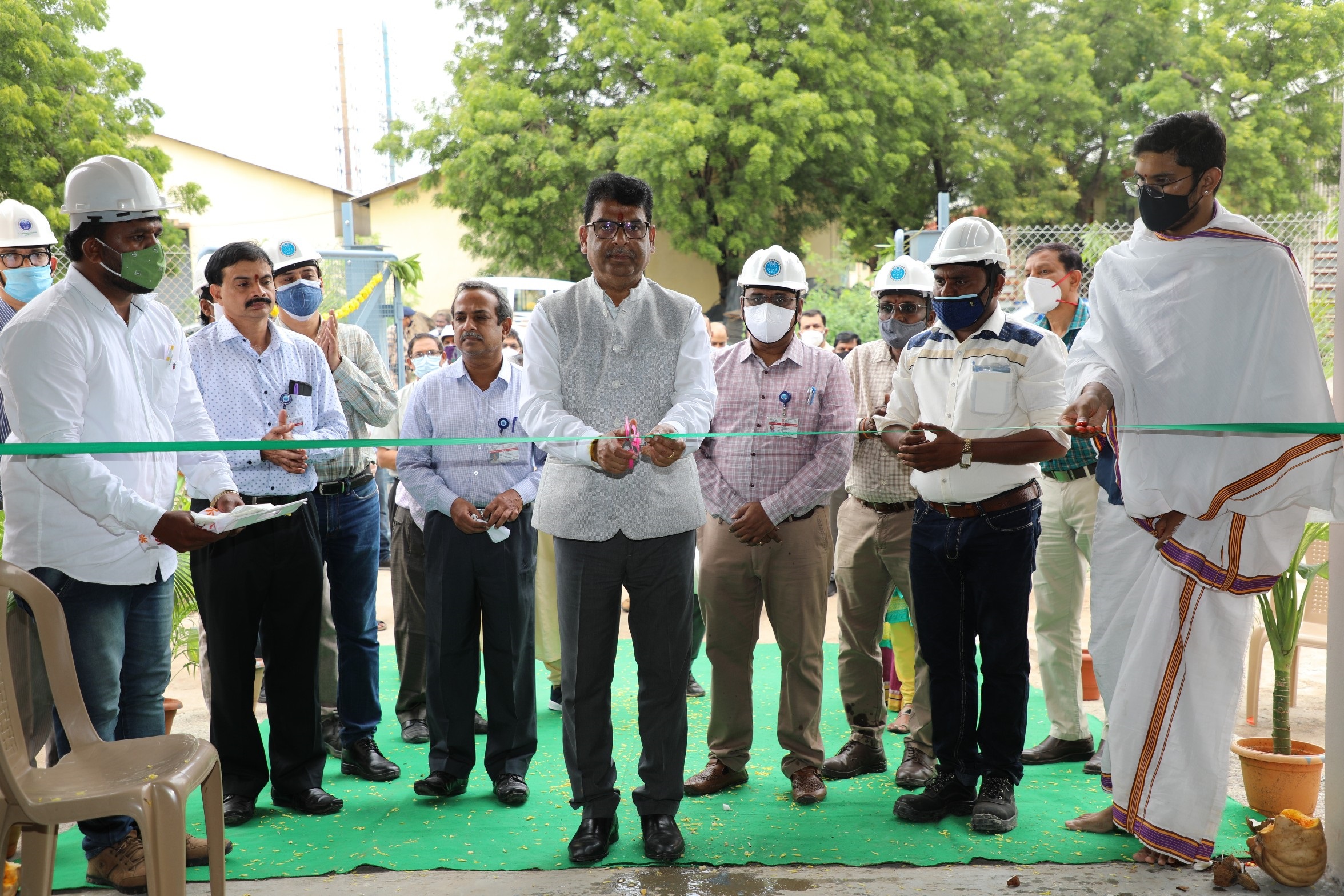 Inauguration of Ammonia Tonner Shed by CE,NFC.