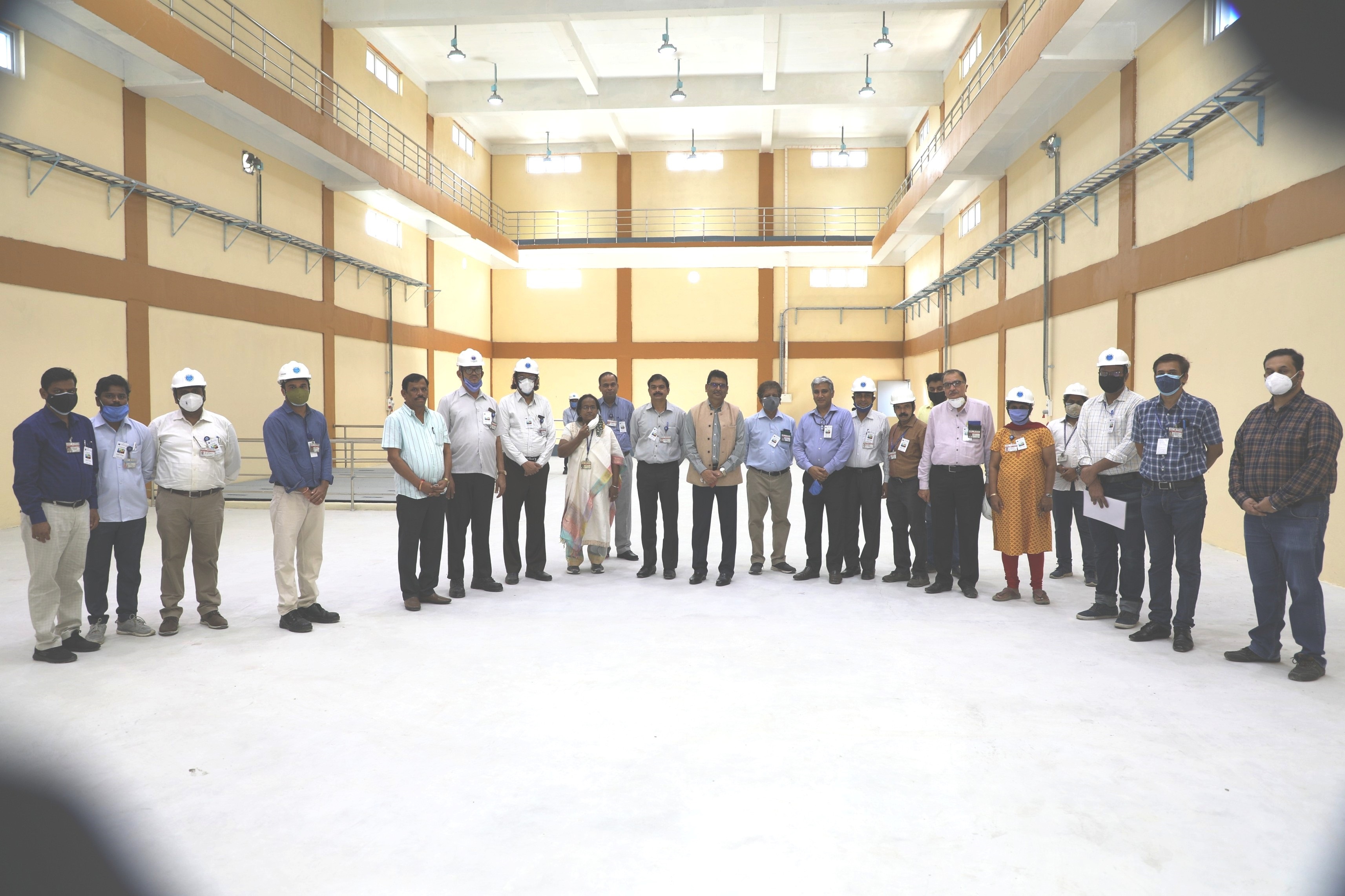 CE, NFC with the officers inside the FRIT Building.