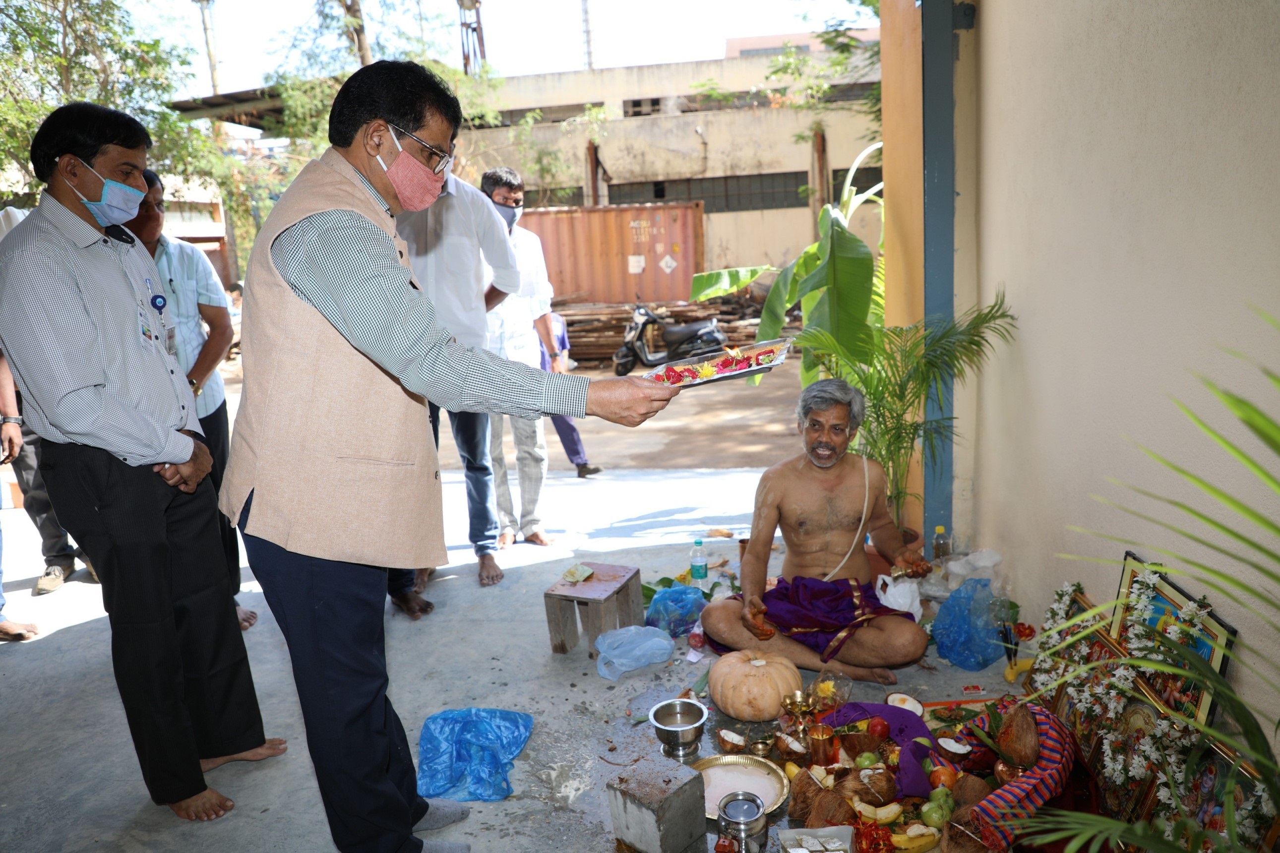 FRIT Building Inauguration Pooja by CE, NFC.