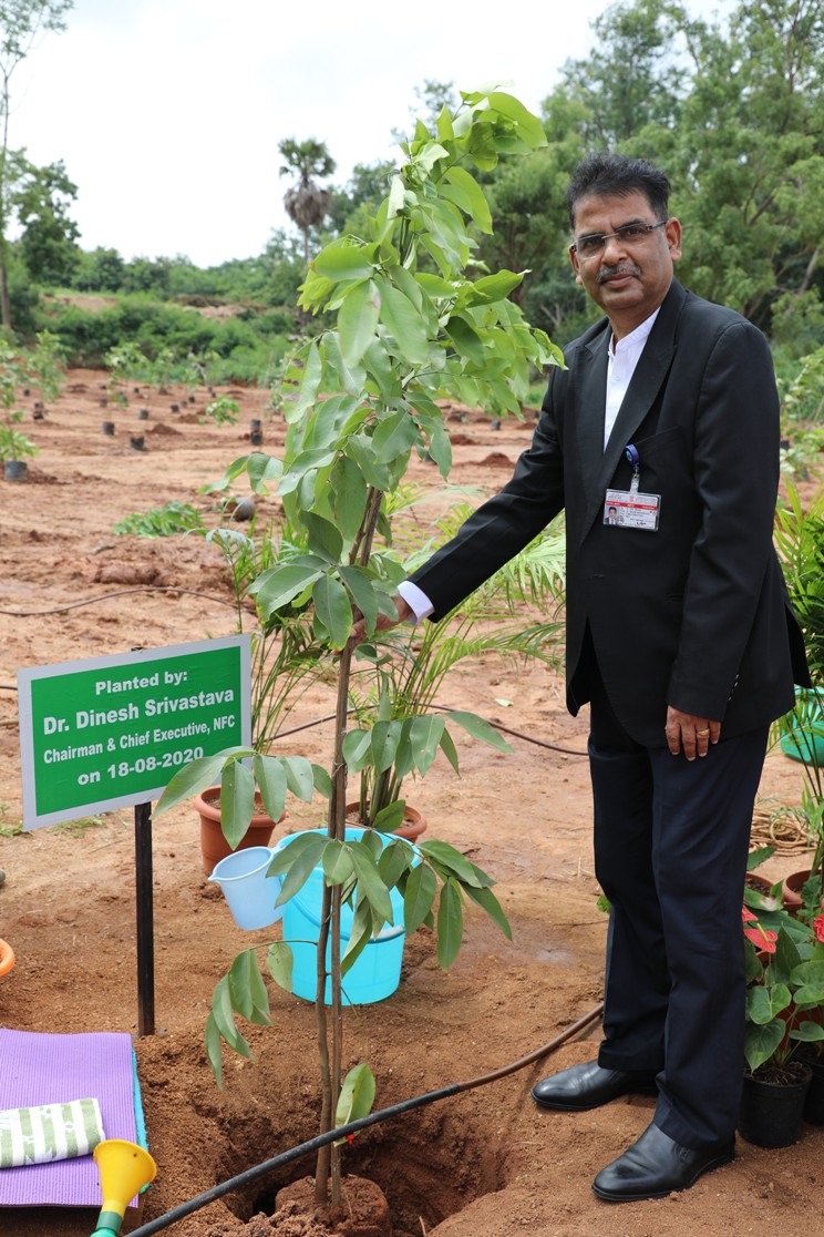Plantation by Dr. Dinesh Srivastava, CE, NFC.