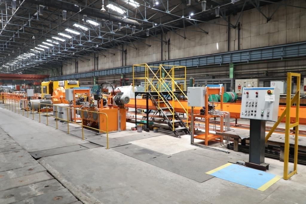 Newly commissioned Pilger-mill in SSTP shop floor.
