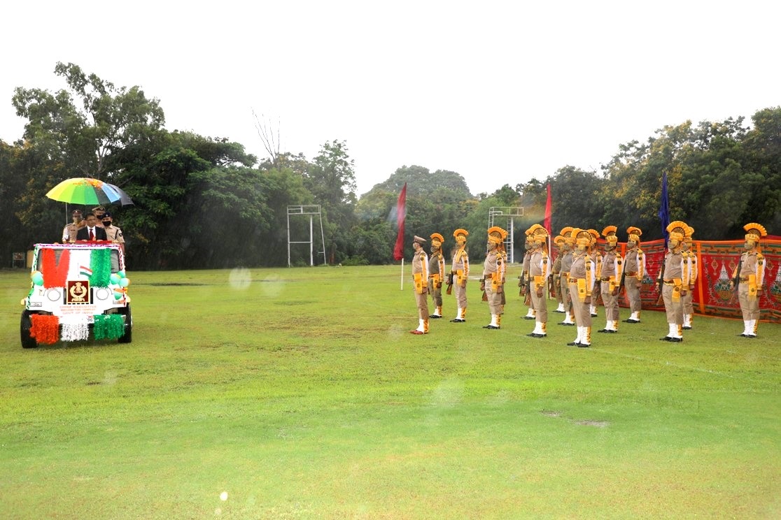 Parade Inspection by Dr. Dinesh Srivastava, CE, NFC.