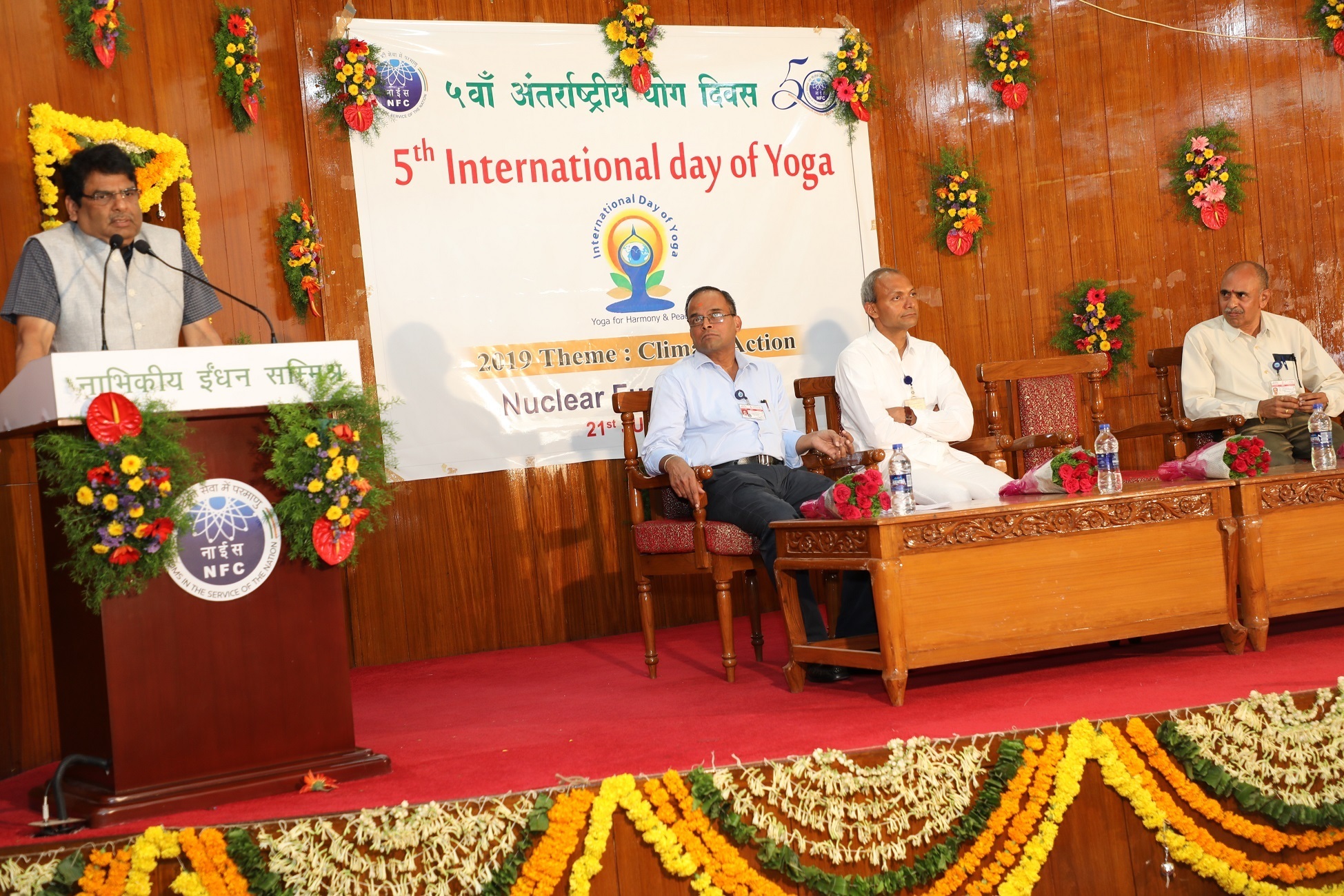 Dr. Dinesh Srivastava, Chairman & CE, NFC, giving welcome address before seminar