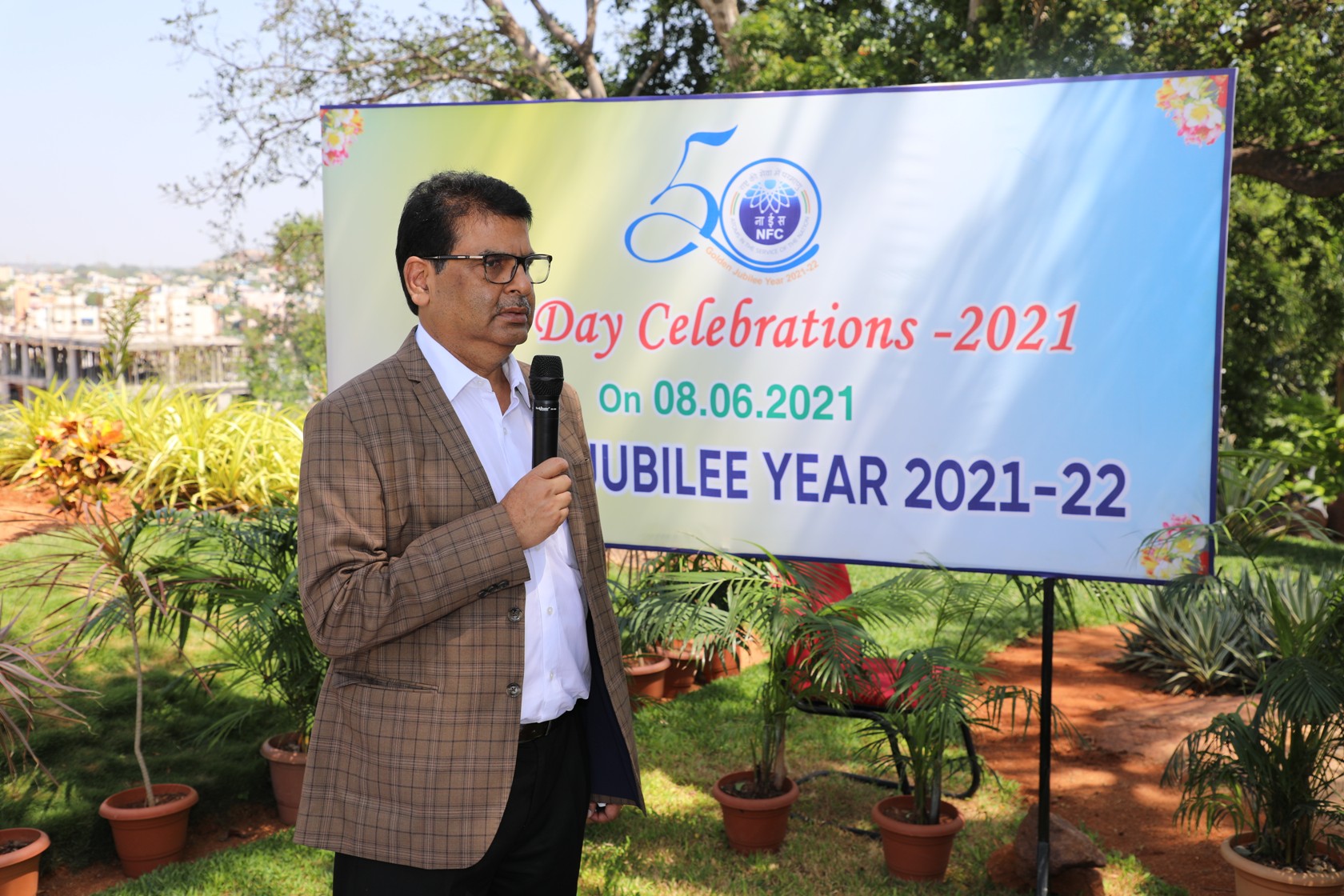 Dr. Dinesh Srivastava, CE, NFC delivering his NFC Day Speech.