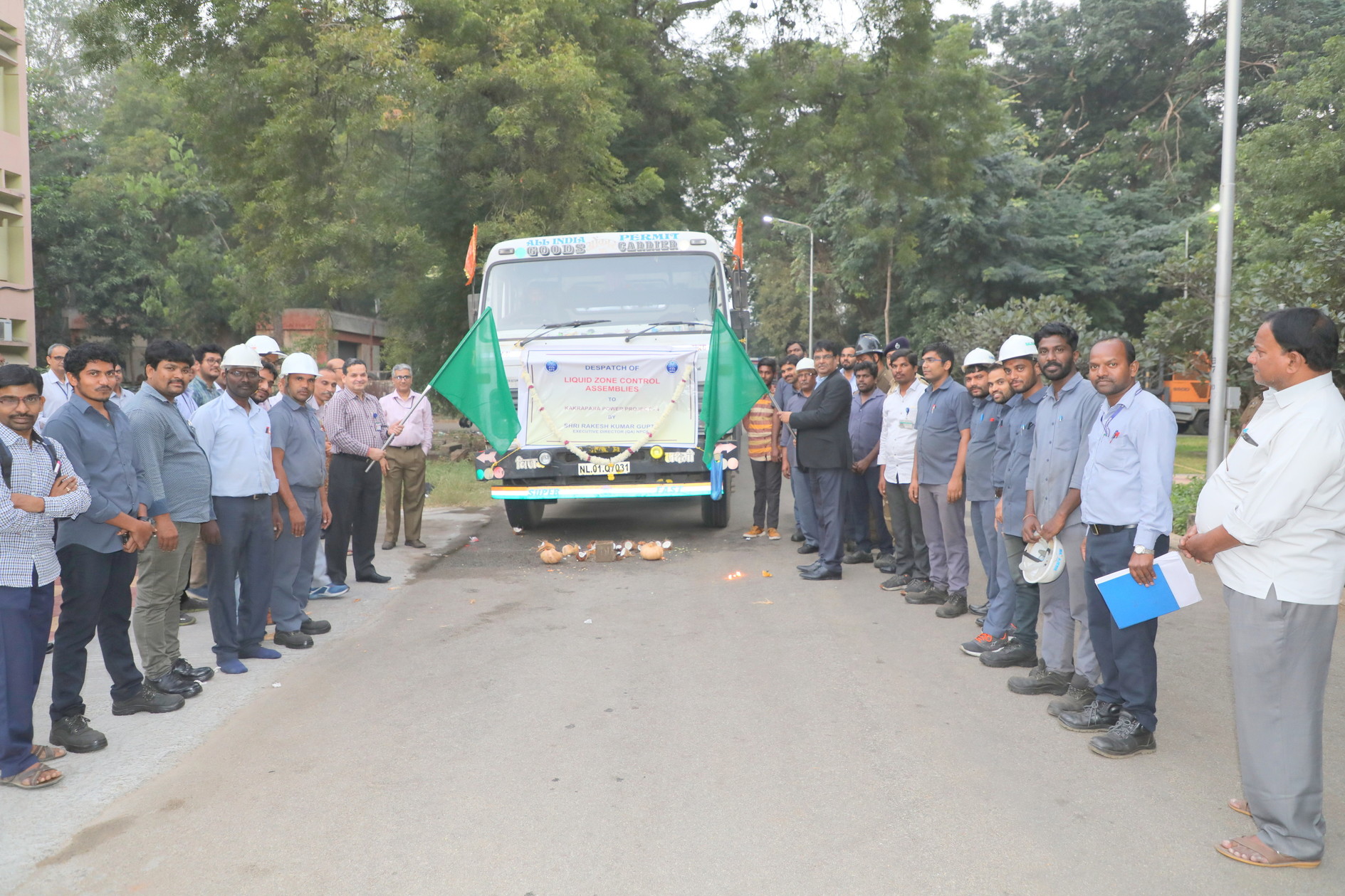 Flag-off Ceremony for Dispatch of Liquid zone control assemblies to Kakrapara Atomic Power Plant.