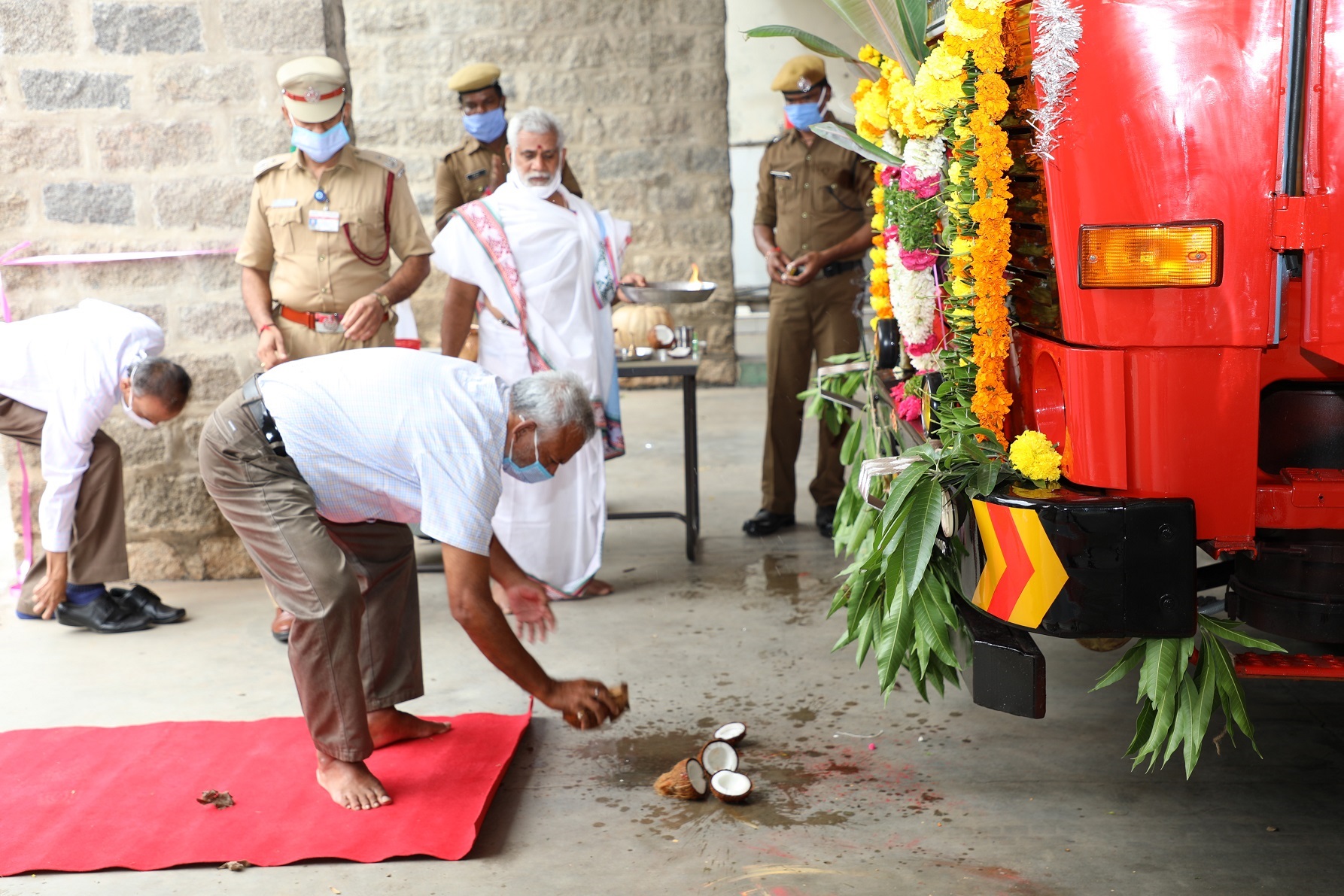 Pooja by Sr. DGM.