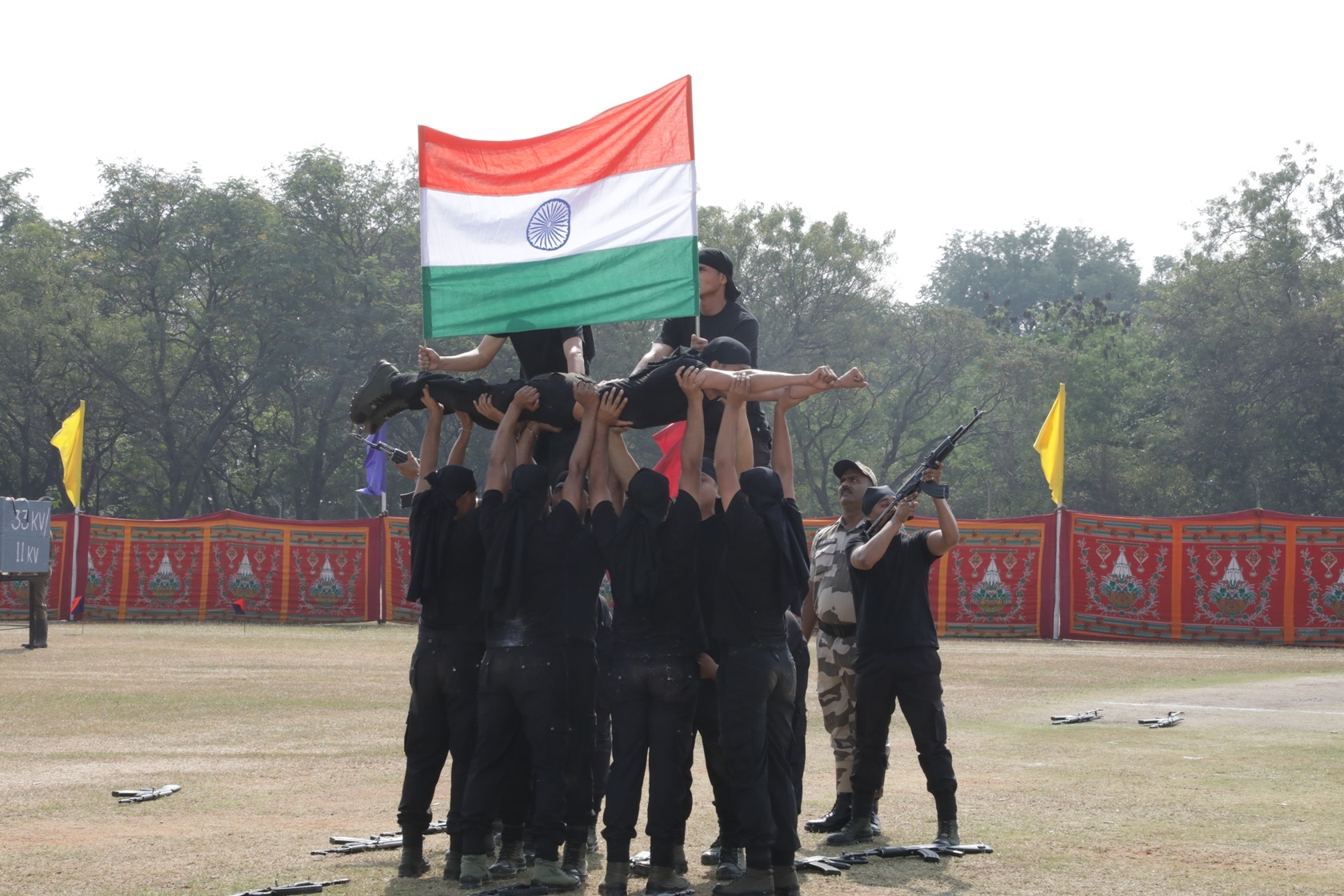 Skill demonstration by CISF
