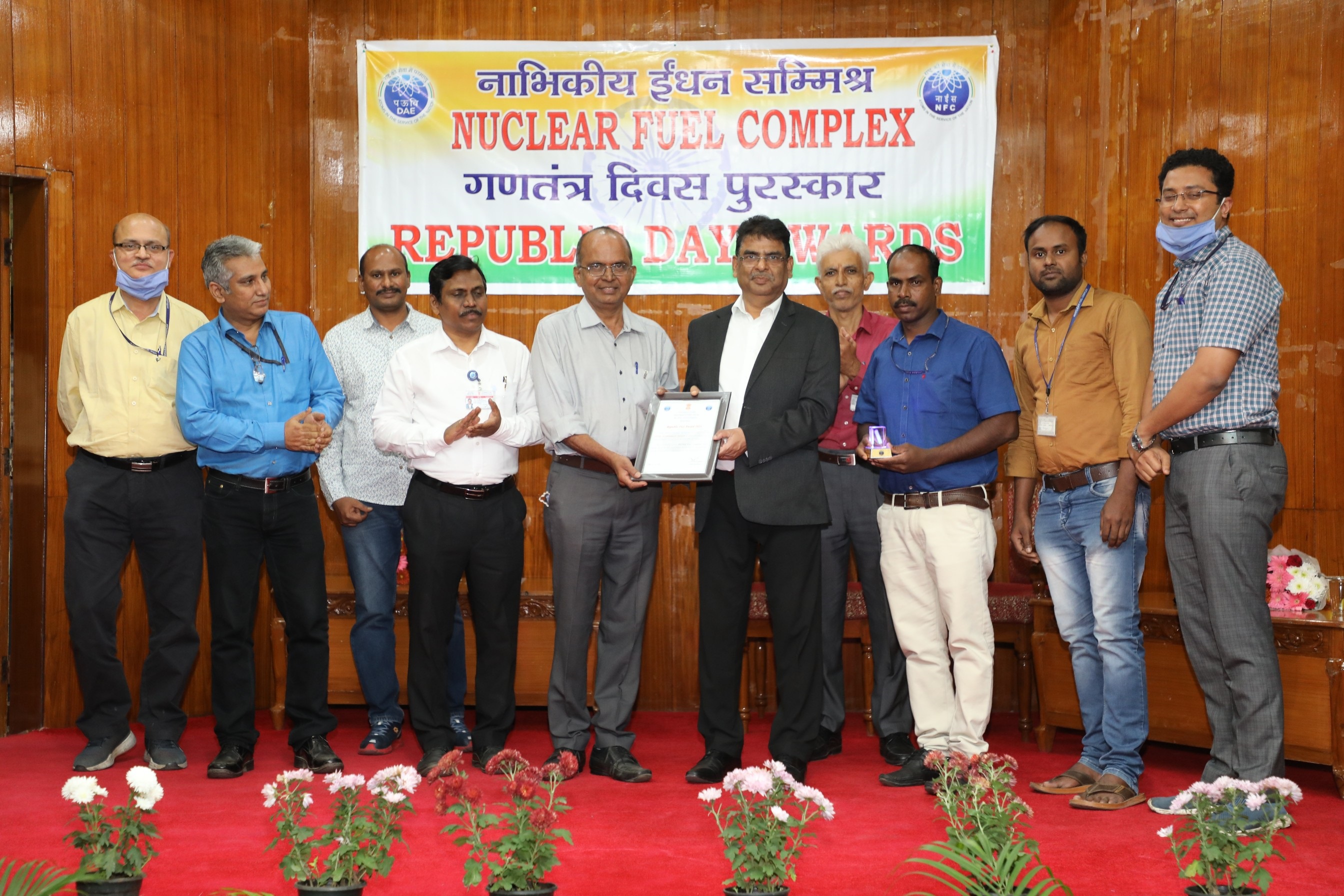 Group Award presenting for “Improvement in recovery of SuperNi-42 tubes” to NZFP, FT, M-NZFP& ZFP/I.