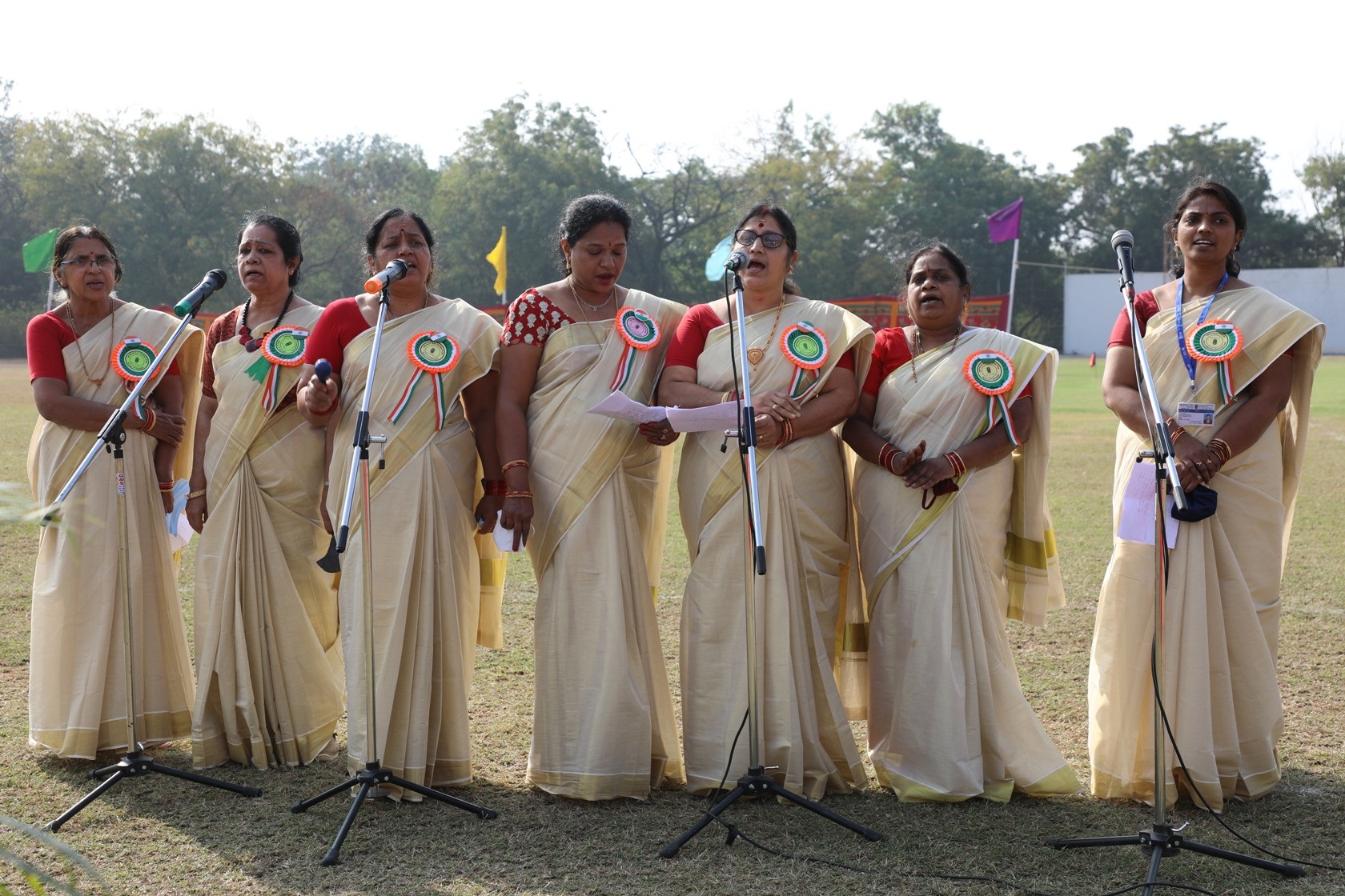 Patriotic song by School Teachers.