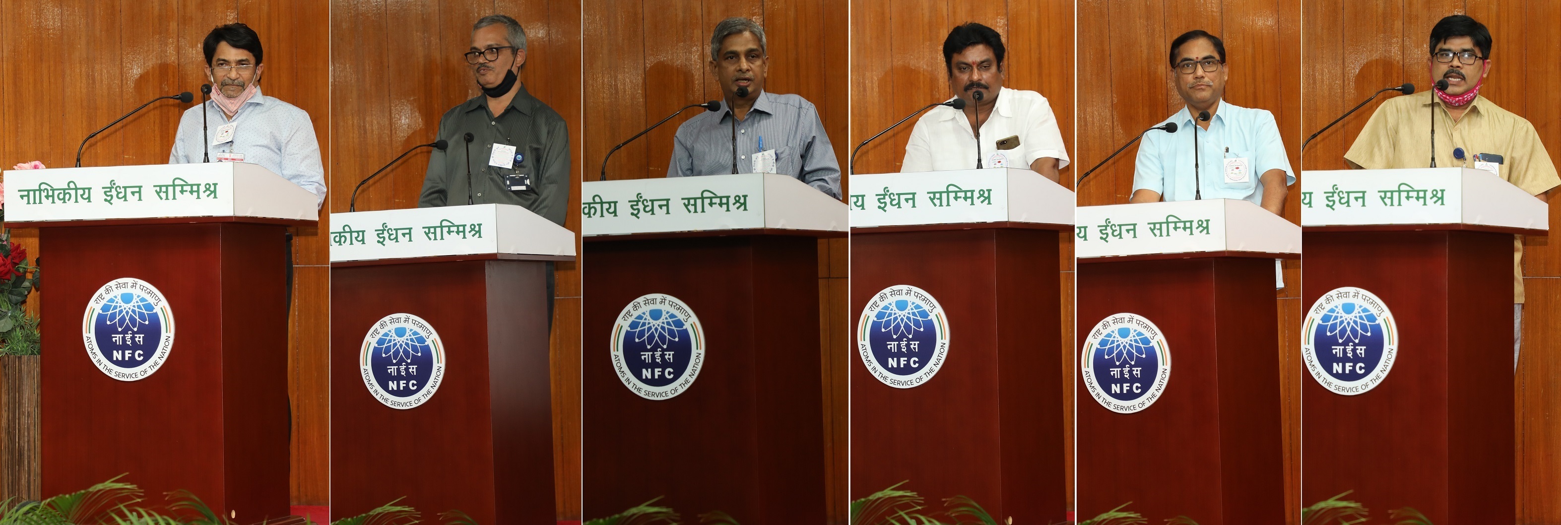 Addressing the gathering.