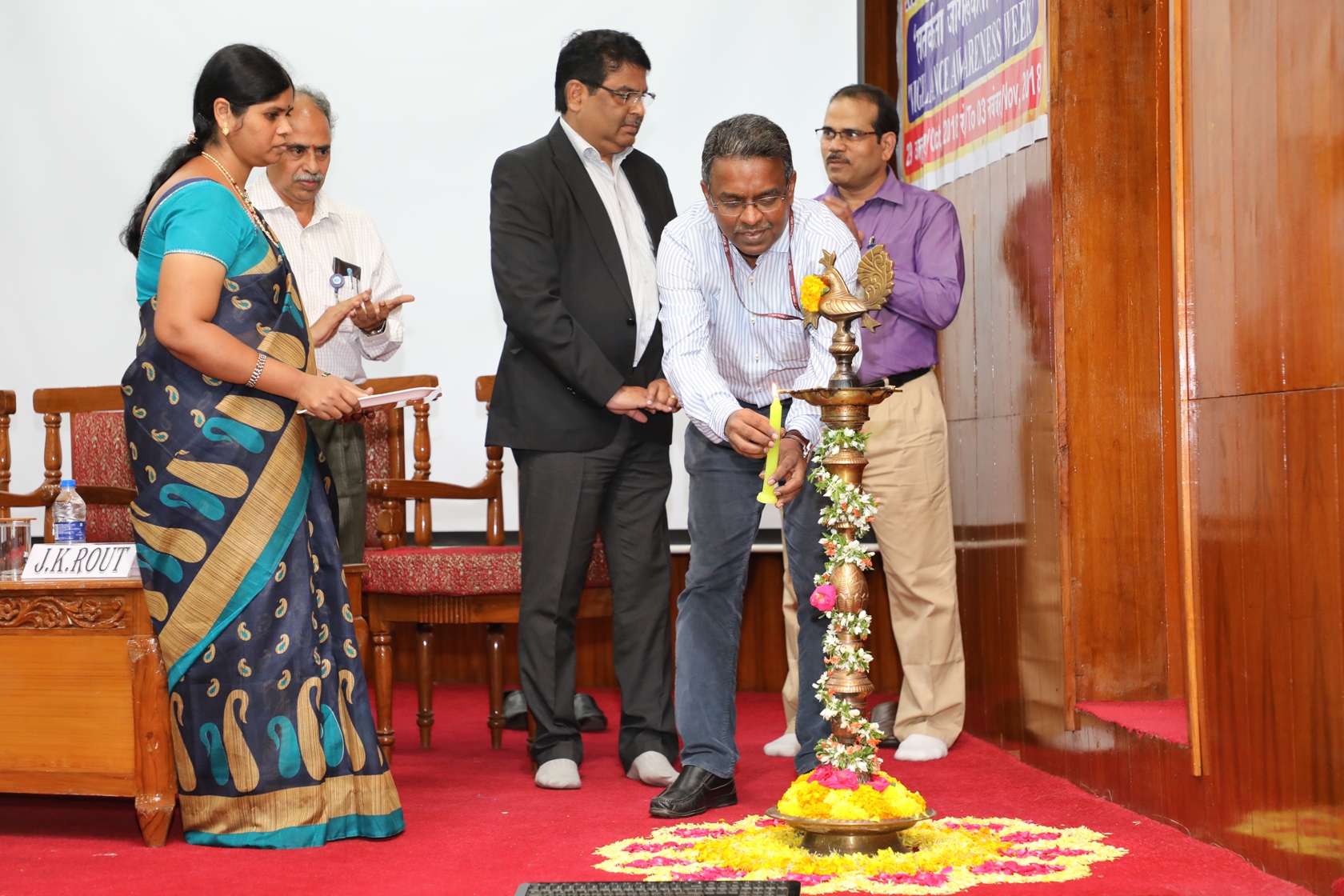 Lighting of Lamp during Valedictory function