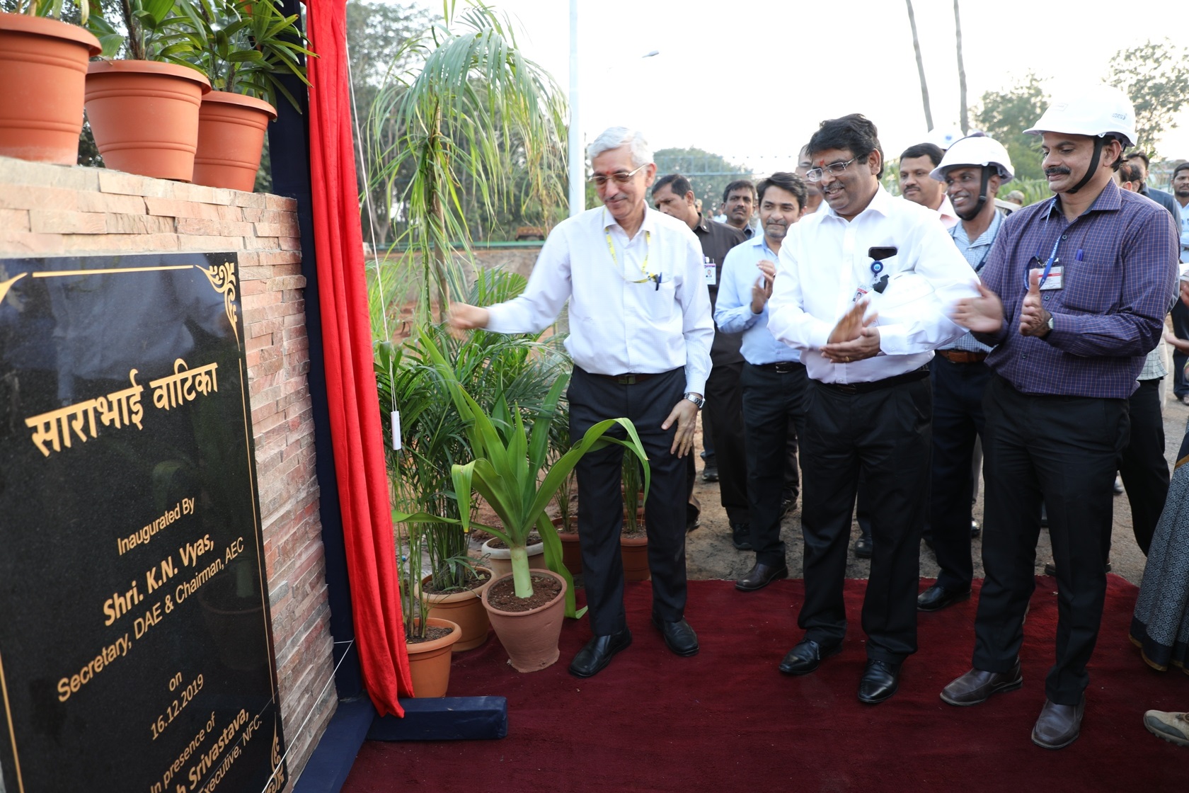 Inauguration of Sarabhai Vatika.