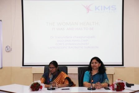 Dr.Vasundara on the dias