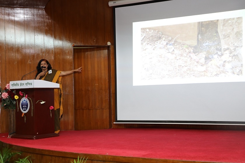 Smt Medha Naniwadekar, Environmental activist  addressing NFC audience