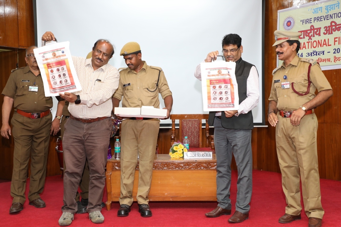 Unveiling of propaganda material by CE, NFC