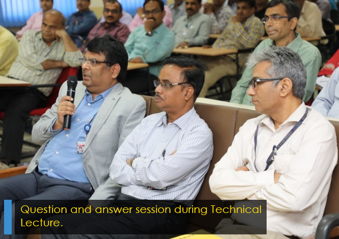 Question and answer session during Technical 
            Lecture