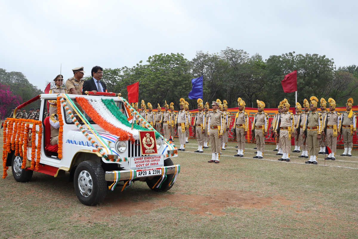 Inspection of parade 