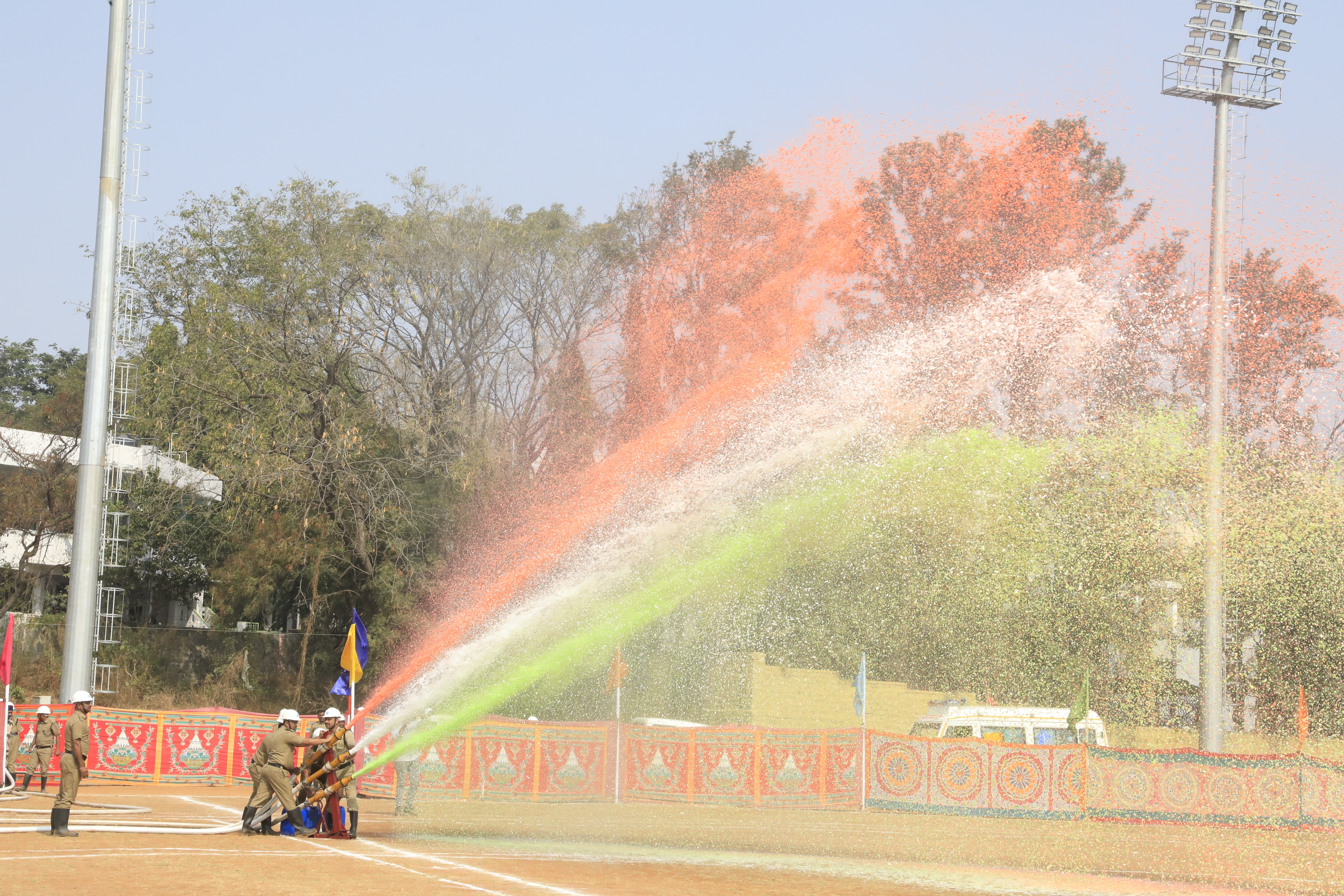 Demonstration by Fire Services, NFC.