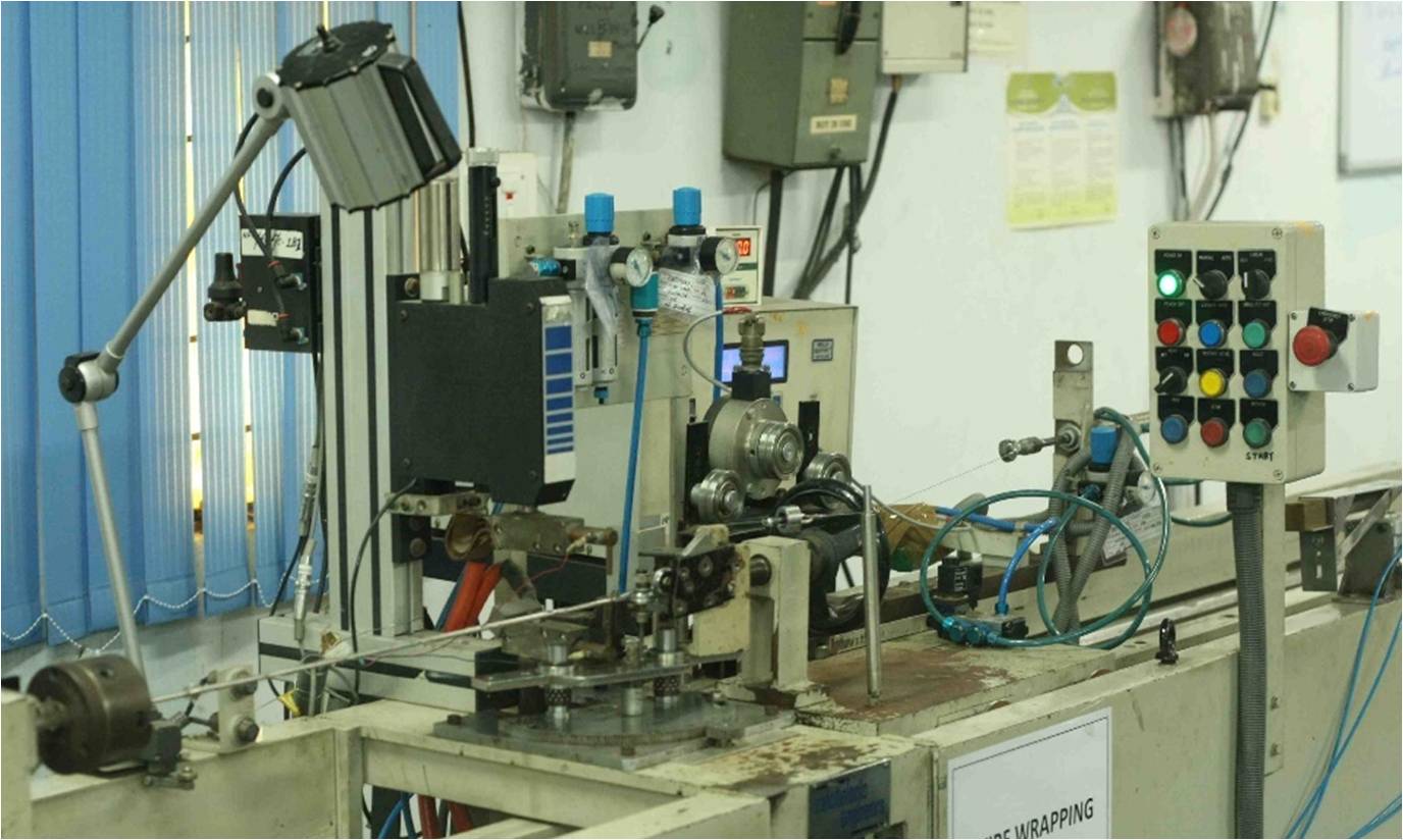 Indigenously developed Special Purpose automatic Wire wrapping Machine